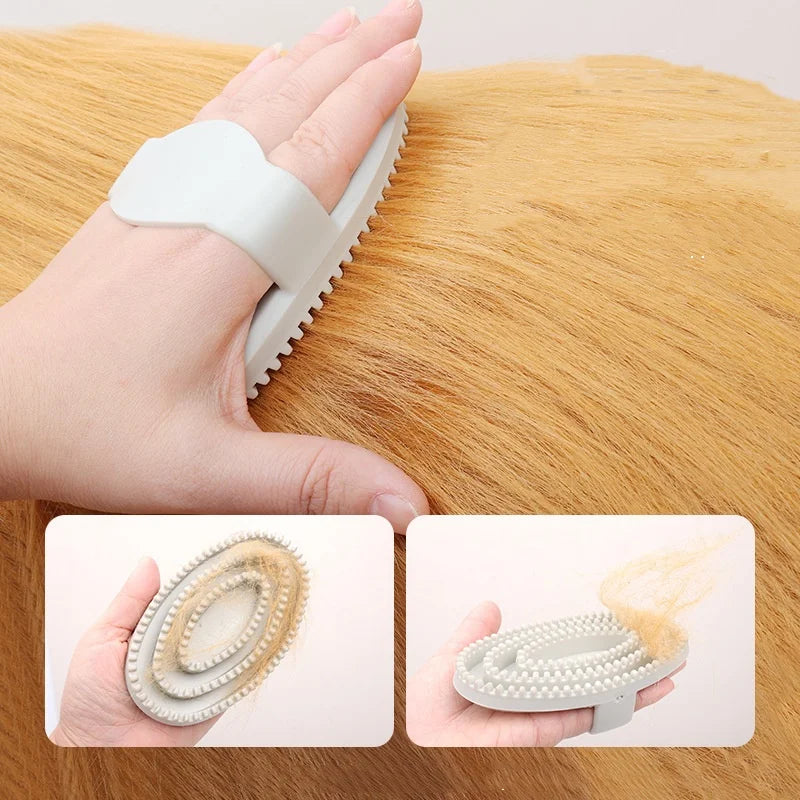 💥 Escova de Banho Flexível para Pets | Mais limpeza e conforto na hora do banho