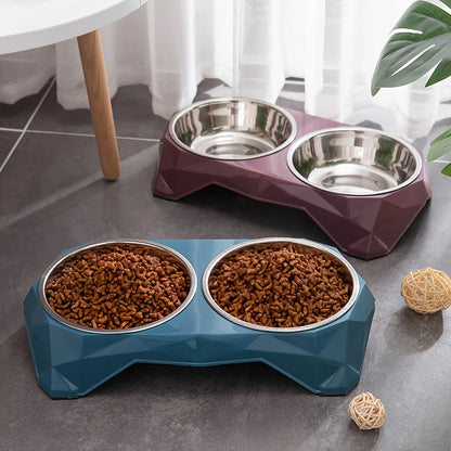 🐶 Comedouro Duplo em Aço Inox | Praticidade e elegância na hora da alimentação