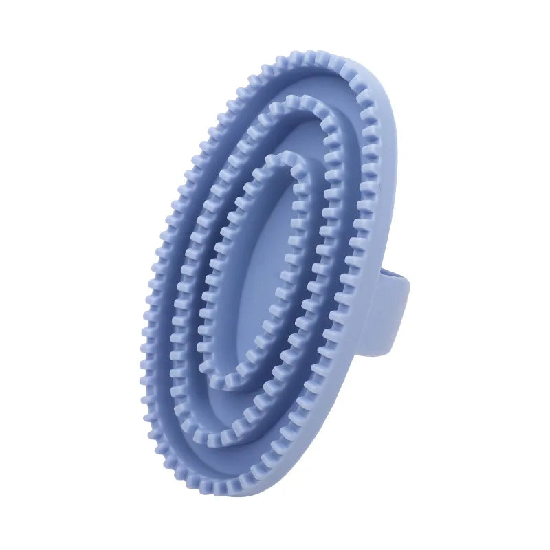 💥 Escova de Banho Flexível para Pets | Mais limpeza e conforto na hora do banho