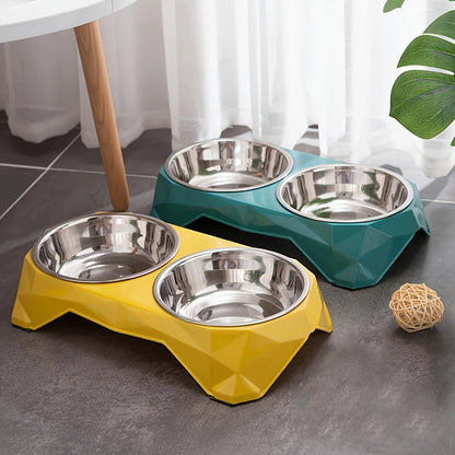 🐶 Comedouro Duplo em Aço Inox | Praticidade e elegância na hora da alimentação