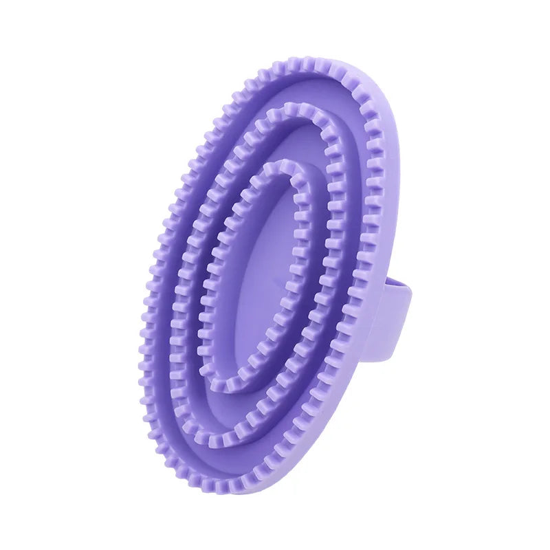 💥 Escova de Banho Flexível para Pets | Mais limpeza e conforto na hora do banho