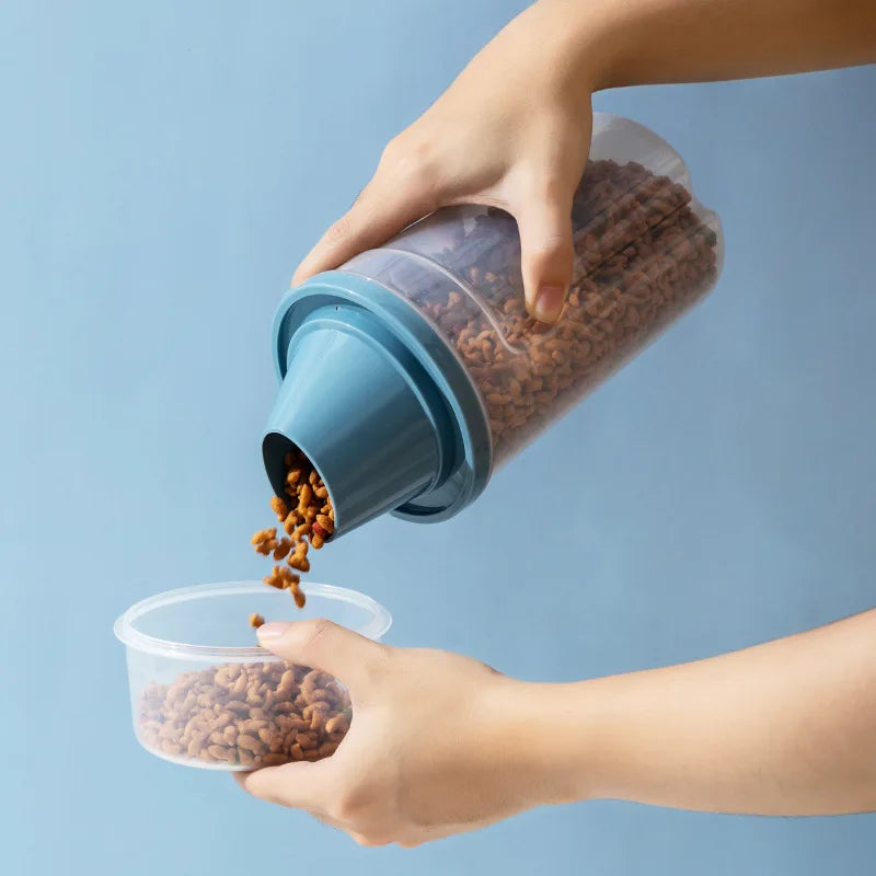 💥 Recipiente Transparente para Ração | Mais organização e conservação para o alimento do seu pet